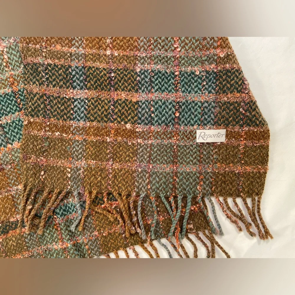 Vintage‎ Men’s Scarf, plaid, wool